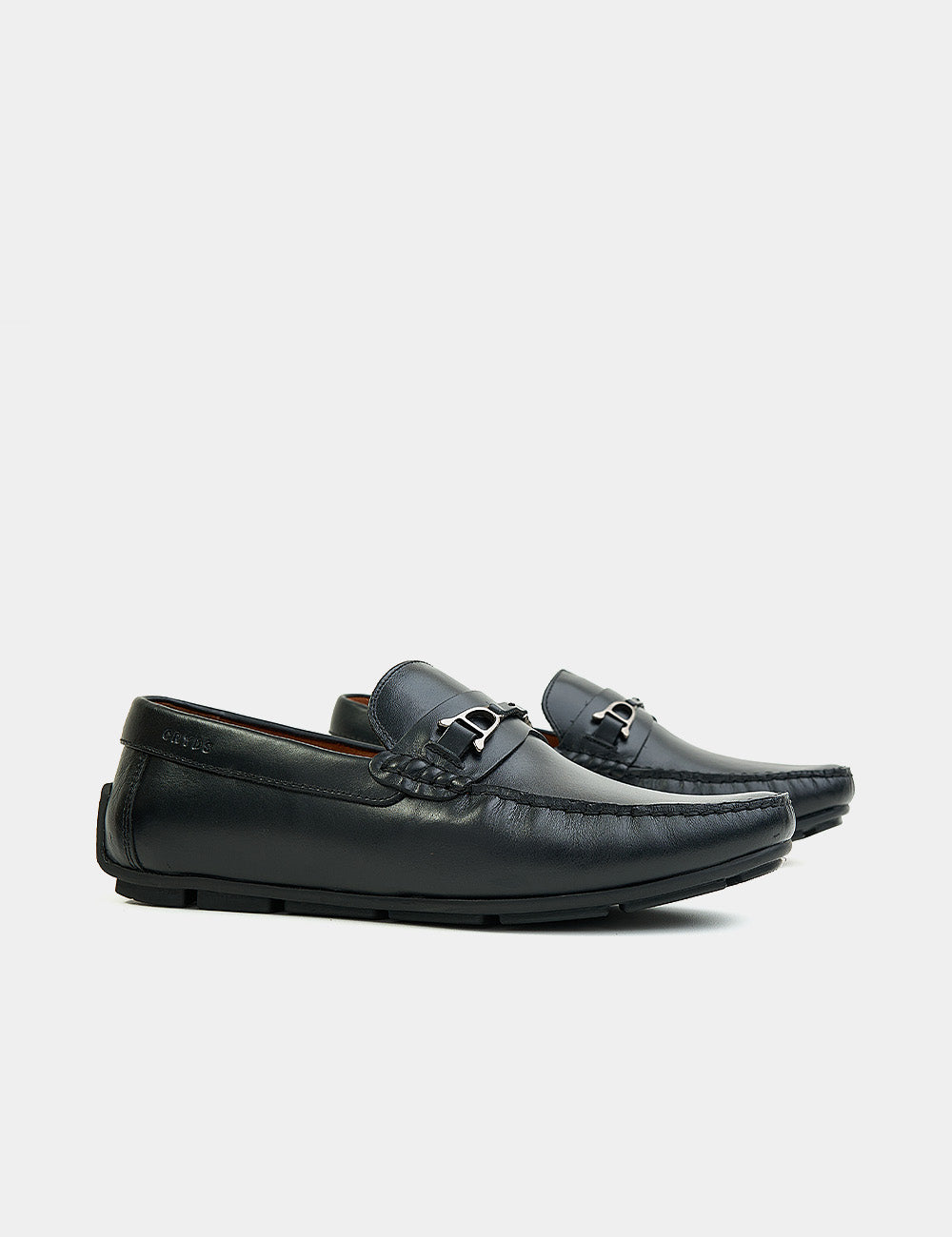 Ref: BARONE NERO | Mocasines en cuero brillante para hombre