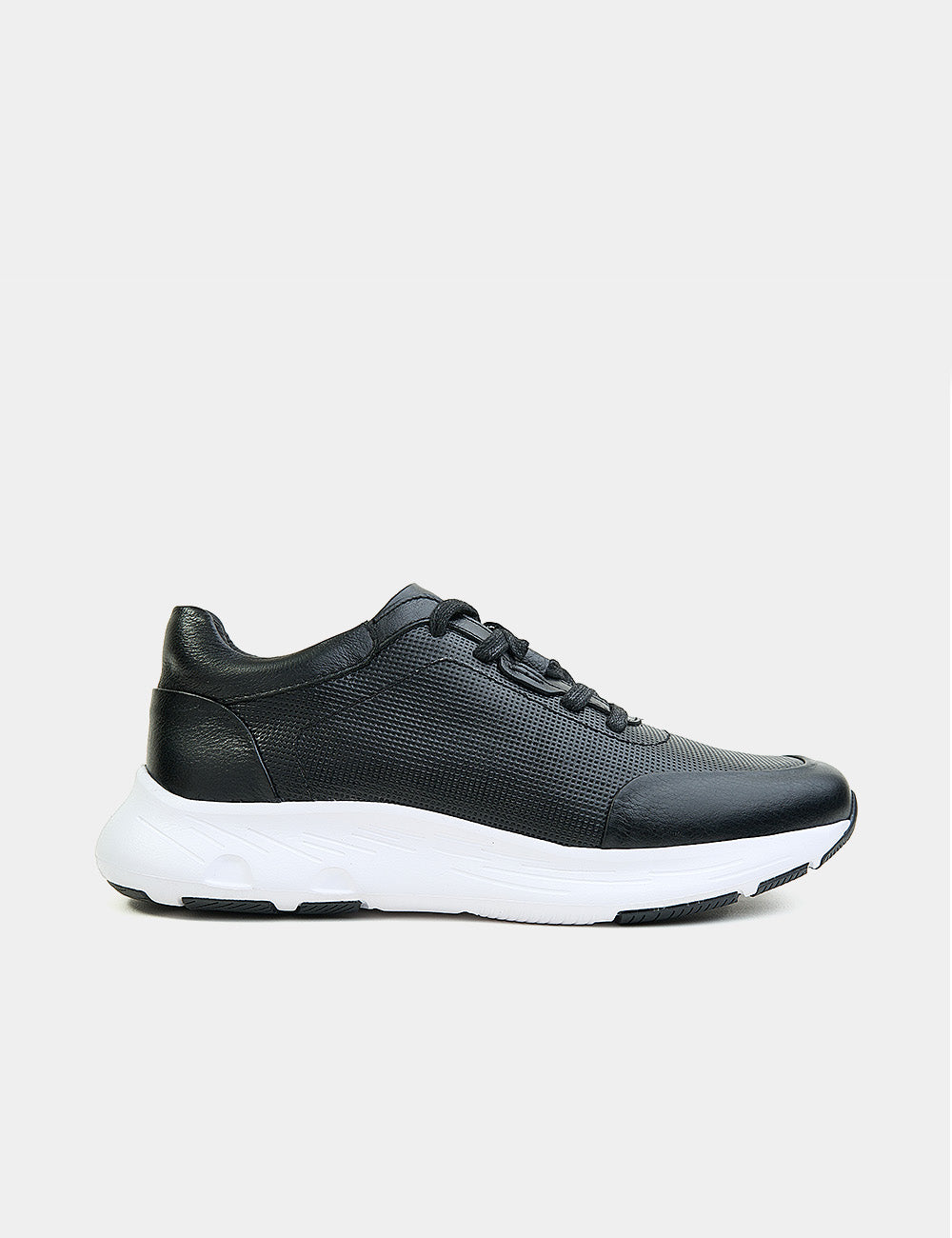 Ref: DANTE NERO | Tenis casual en cuero para hombre